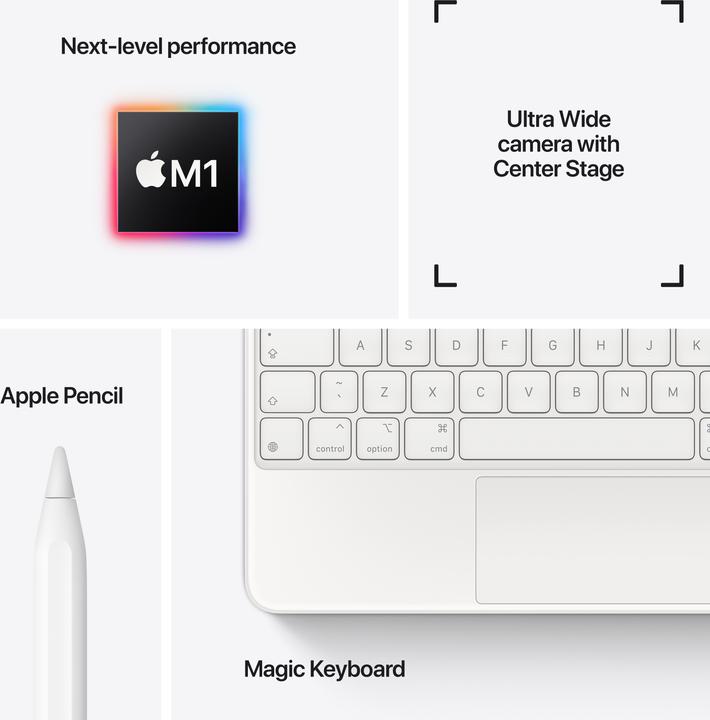 Produktbild Apple iPad Pro 2021 (3. Gen) (nur WLAN, 11", 2000 GB, Silver)