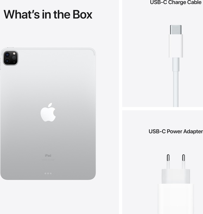 Actual product image Apple iPad Pro 2021 (3. Gen) (WLAN only, 11", 2000 GB, Silver)