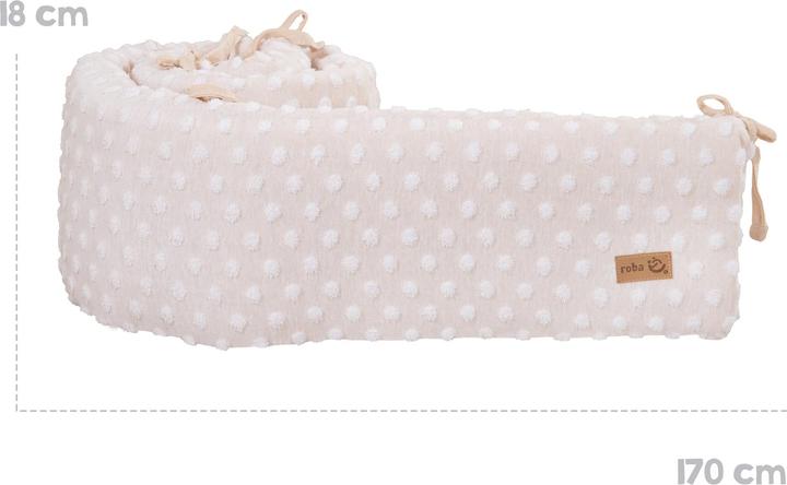 Actual product image Roba Nestchen passend für Babybetten 60x120cm oder 70x140 cm frosty almond