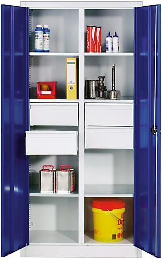 Image du produit C+P Armoire à matériaux en tôle d'acier (120 cm, 195 cm)