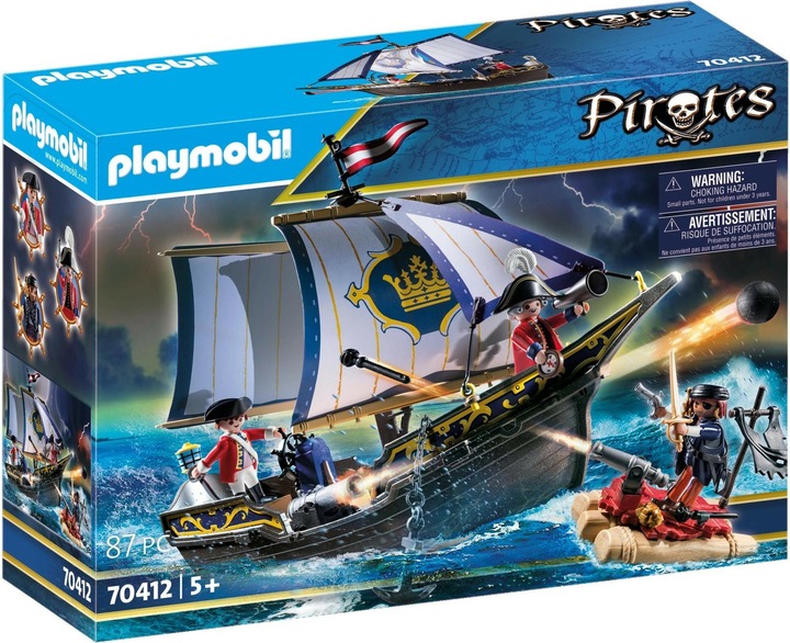 Produktbild Playmobil Rotrocksegler (70412, Playmobil Pirates)