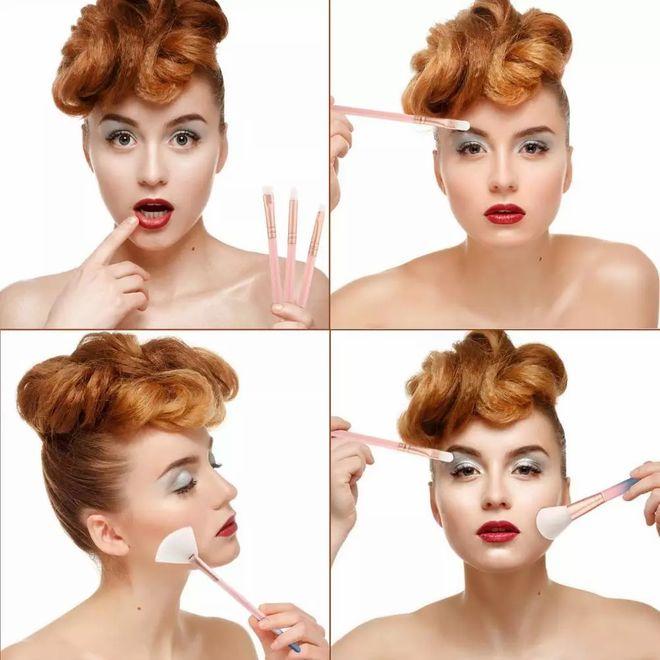 Immagine prodotto MU Style Set di pennelli per il trucco con scatola (Set)
