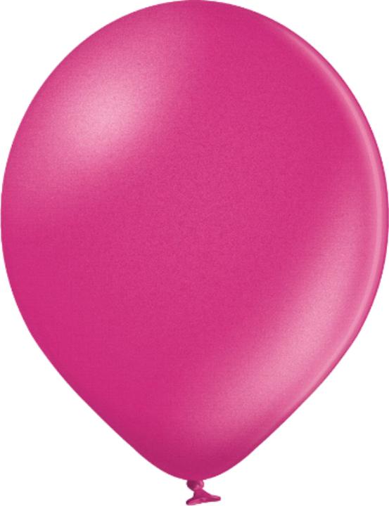 Produktbild Belbal 25 Deko-Rundballons Ø 33 cm METALLIC FUCHSIA (25 x)
