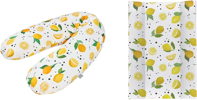 Actual product image Rotho Babydesign Nursing pillow set multi with wedge wrap support