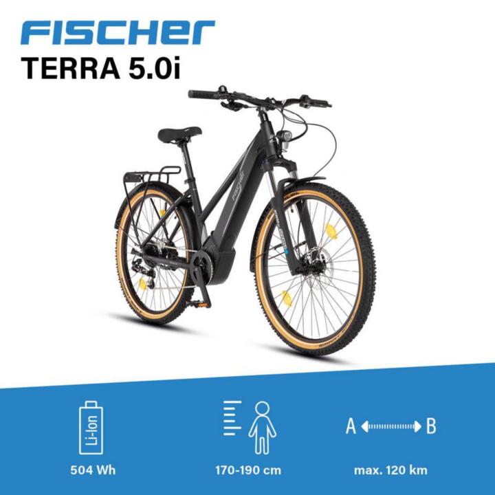 Actual product image Fischer E-trekking bike Terra 5.0i (49 cm)