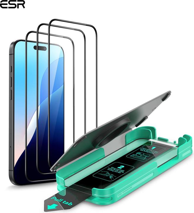 Actual product image ESR Tempered Glass (3 pack) (3 pcs., Apple iPhone 17 Pro)