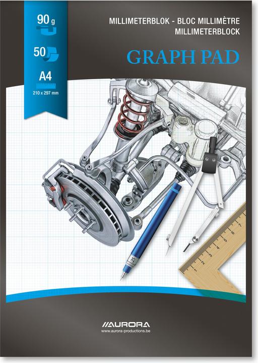Immagine prodotto Aurora Blocchi - Carta bianca 90 g/m² (A4, Quadretti)