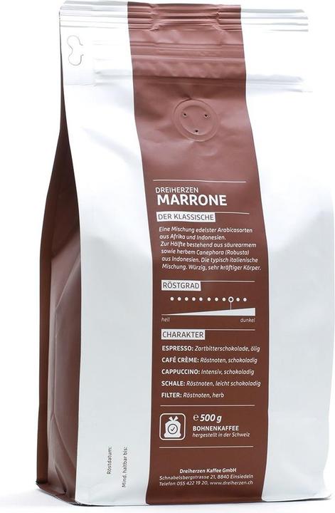 Actual product image Dreiherzen Coffee beans 1kg (1000 g, Medium roast)