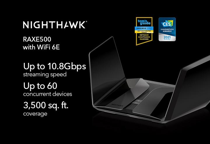Productafbeelding Netgear WL Router RAXE500-100EUS AXE11000 Nighthawk