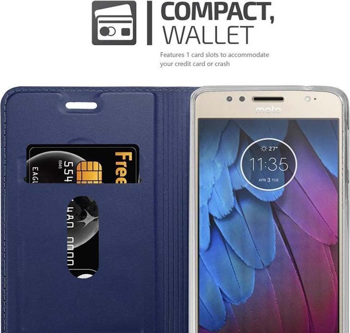 Actual product image Cadorabo Book Classy Style Cover (Motorola Moto G5S Plus)