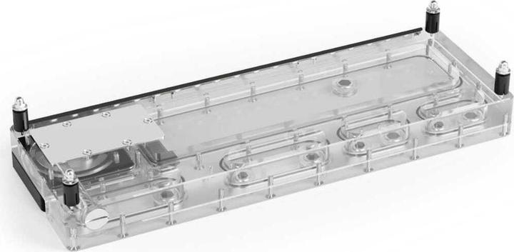 Actual product image Alphacool AGB Core Distro Plate 360 Links D5/DDC V.2 mit D5 Apex Pumpe