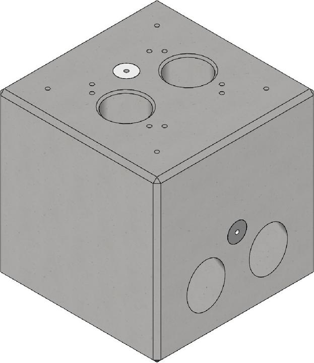 Actual product image ABL Precast concrete foundation for stele POLEMH6