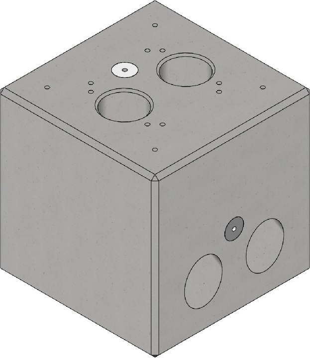 Image du produit ABL Fondation préfabriquée en béton pour stèle POLEMH6