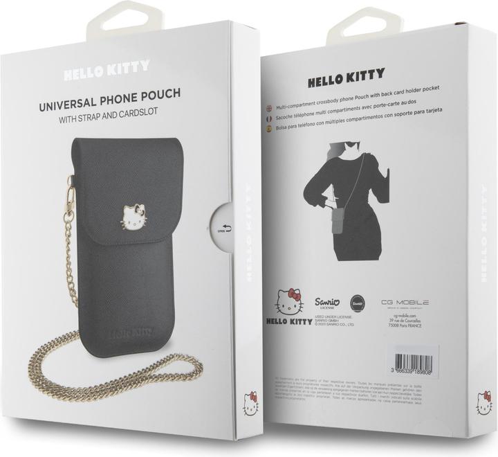 Immagine prodotto Hello Kitty Custodia a tracolla in pelle granulata PU - nero