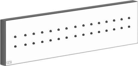 Actual product image Gessi Rettangolo fixed side shower 1/2, width 240 mm, with additional attachment, 32975