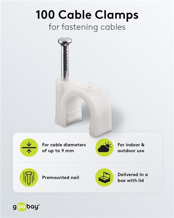 Actual product image Goobay Kabelschelle