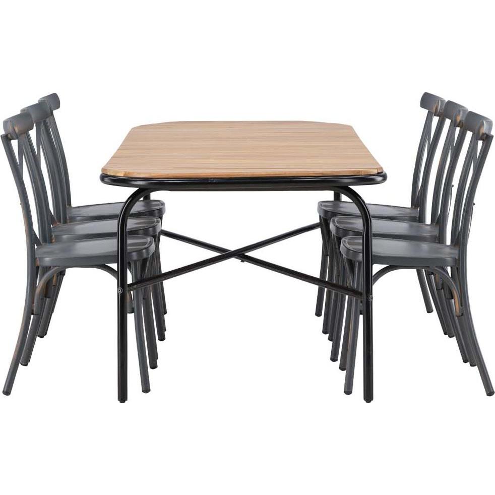 Thumbnail - Ebuy24, Gartentisch + Balkontisch, Gartenset Holmbeck 7-teilig (200 cm)