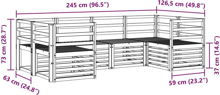 Produktbild vidaXL Outdoor-Sofa