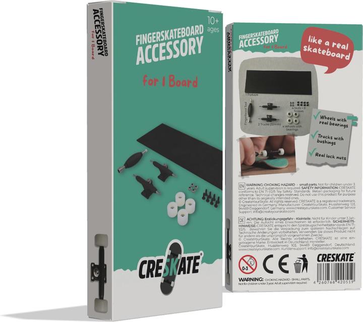 Immagine prodotto Creskate Accessori per fingerskate