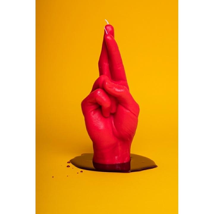 Actual product image Candle Hand crossed fingers (1 pcs.)