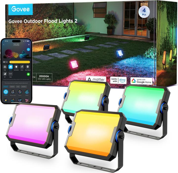 Govee Outdoor Flood Lights 2 (1000 lm, IP66)