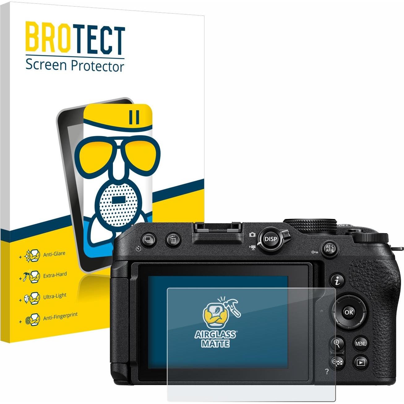 BROTECT Schutzglas Schutzfolie Glas Folie Displayschutz matt (Displayschutz), Kameraschutz