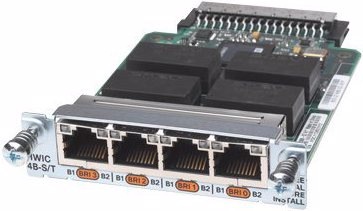 Cisco High-Speed 4-Port ISDN BRI S/T - Sprach- / Faxmodul (RJ45)