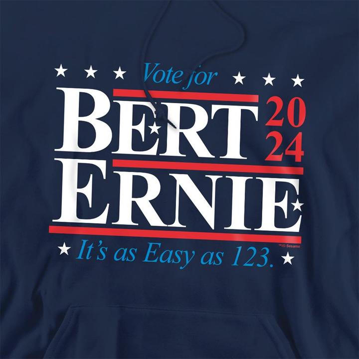Produktbild Sesame Street Bert Ernie For President 123 Vote Kapuzenpullover (S)