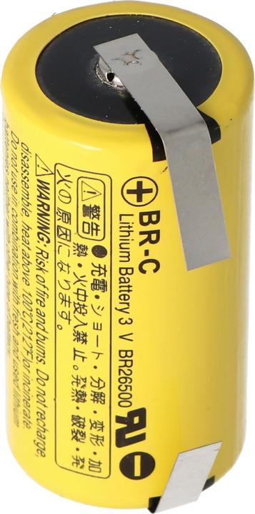 Actual product image Panasonic Akku BR-C Lithium Batterie Baby mit Lötfahnen in U-Form (1 pcs., Device specific, 5000 mAh)