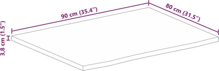 Produktbild vidaXL Tischplatte (90 x 80 cm)