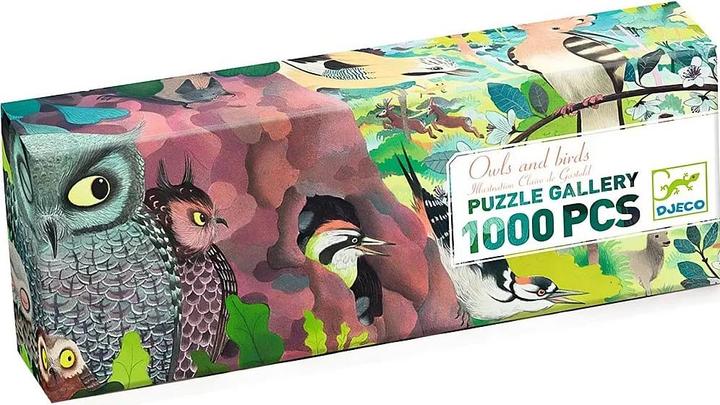 Immagine prodotto Djeco Puzzle Gallery Gufi e uccelli 1000 pezzi (1000 pezzi)