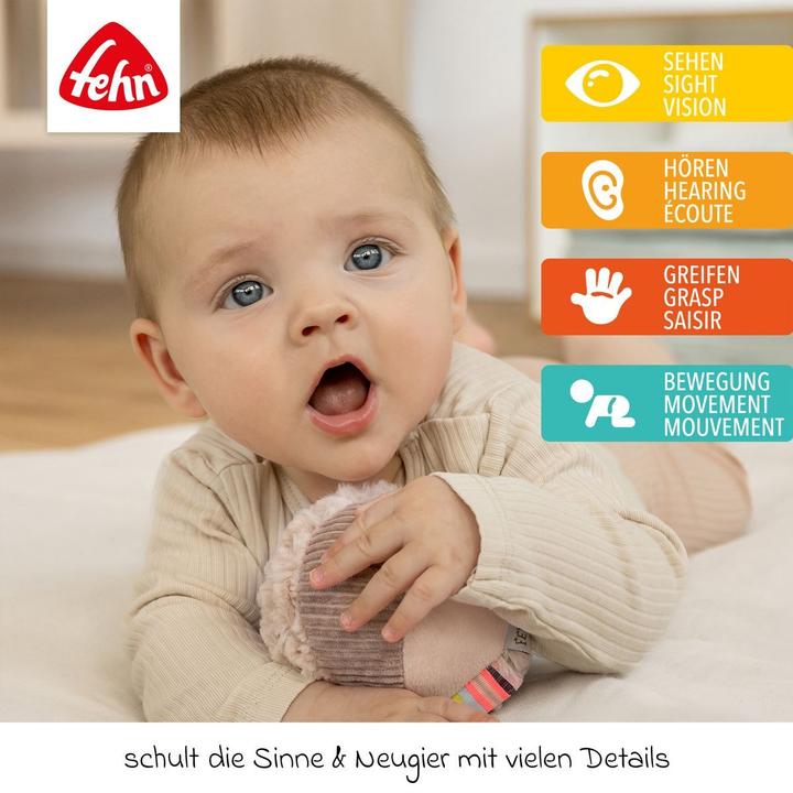 Actual product image Fehn Rasselball Flamingo, Material: Plüsch, Alter ab: Monate