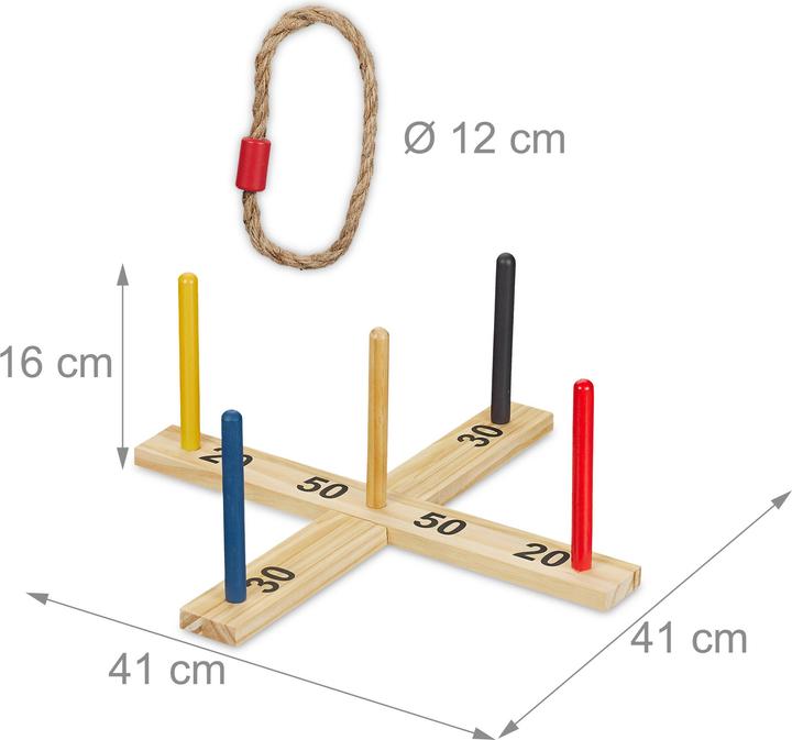Actual product image Relaxdays Ring toss game
