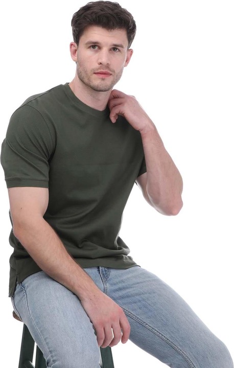 Actual product image Mercery Mens Lacer Split Micro Stitch T-Shirt (L)