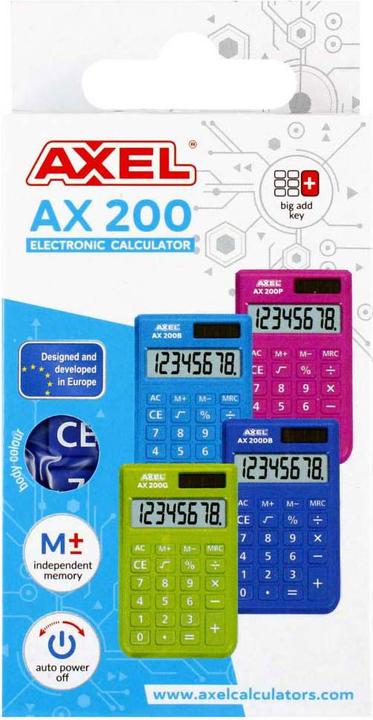 Produktbild AxelAX-200DB-Rechner (Batterien)