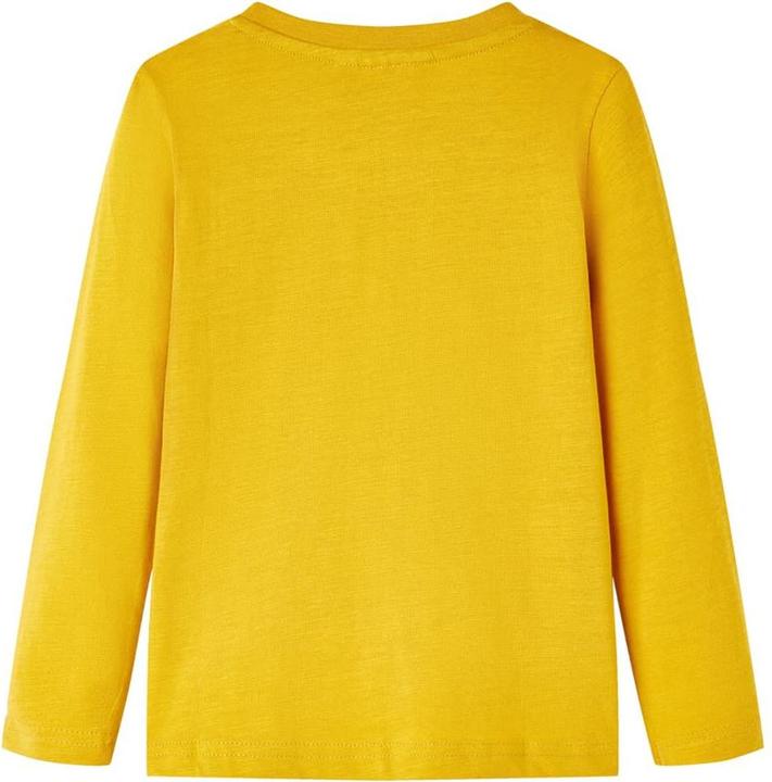 Immagine prodotto vidaXL Camicia da bambino a maniche lunghe ocra 128,Materiale: 100 (128)