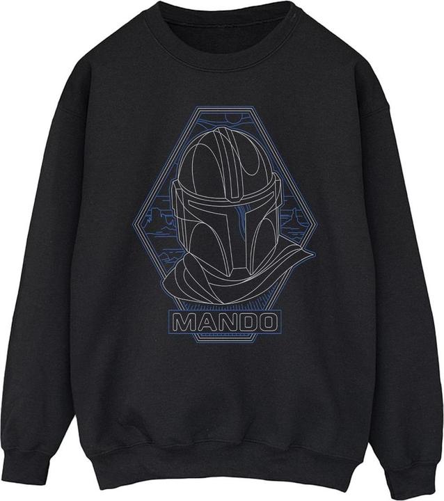 Produktbild Star Wars The Mandalorian Outline Helm Diamond Sweatshirt (S)