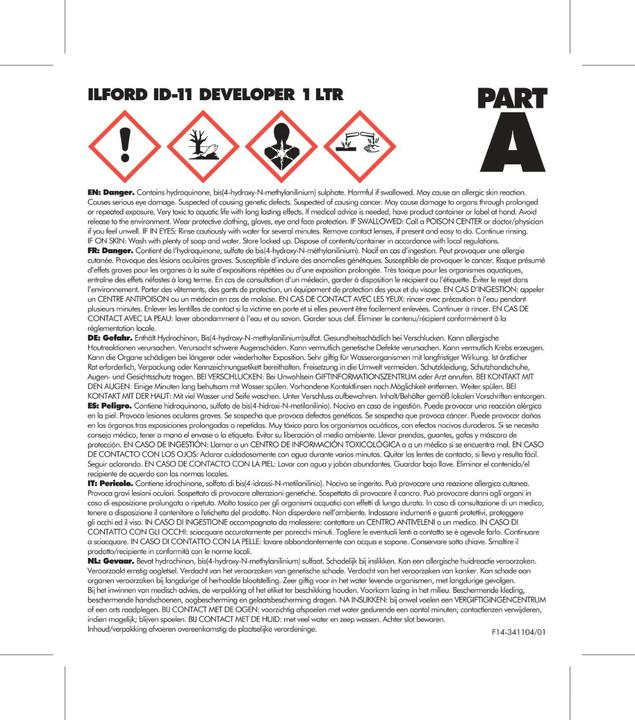Productafbeelding Ilford ID-11 DEV 1lt. (Negatieve ontwikkelaar)