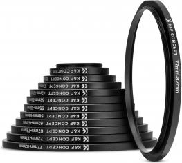 K&F Concept Satz Reduzierringe für 11-in-1-Filter (Obektivfilter Halter)