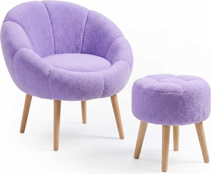 Produktbild Atelier del Sofa Lida Wing Chair & Pouffe Set (2 Pieces)