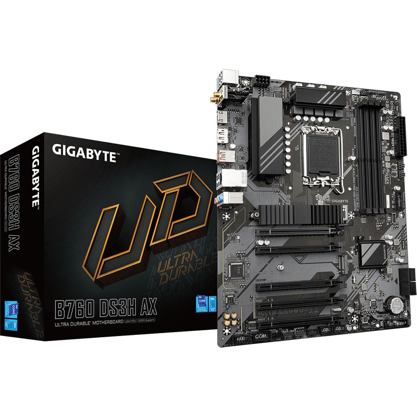 Gigabyte B760 DS3H AX (LGA 1700, Intel B760 Express, ATX), Mainboard