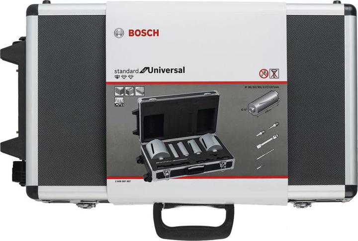 Produktbild Bosch Professional Zubehör Diamanttrockenbohrkronen-Set, 5-tlg., G 1/2 Zoll, 38–127 mm (117 mm, 127 mm, 38 mm, 52 mm, 65 mm)