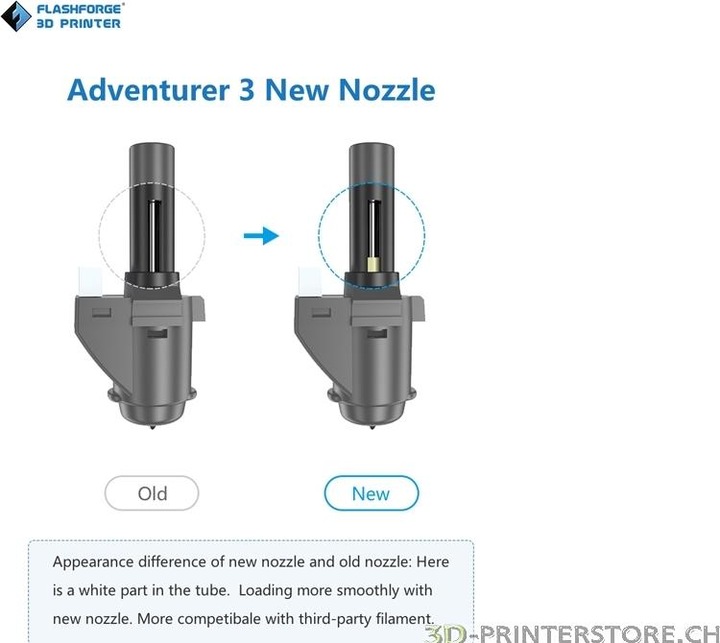 Produktbild FlashForge Adventurer 3/4 Ersatz Hotend 0.3mm (Hotend)