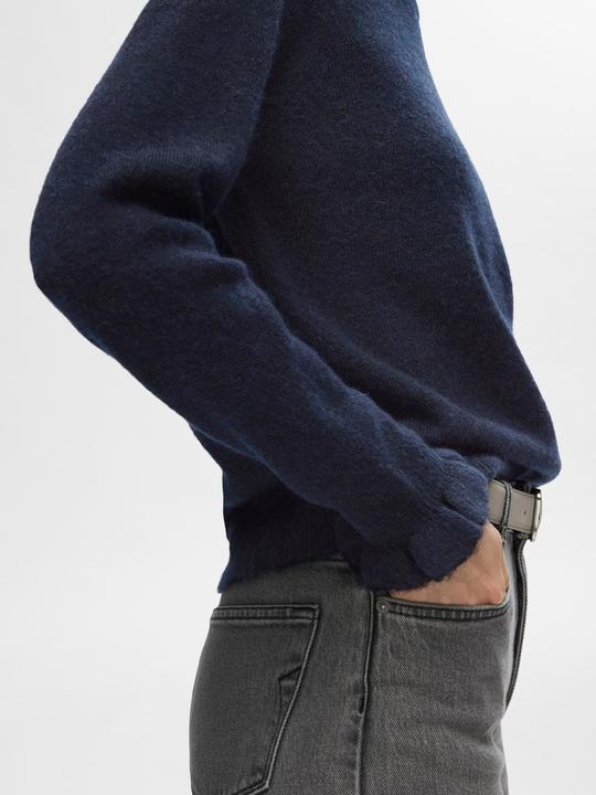 Actual product image Selected Femme Ruched sleeve knitted jumper (XL)
