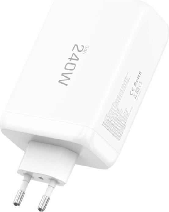 Actual product image Tech-Protect NC240W-GAN 4-PORT NETZLADEGERÄT PD 240W / QC3.0 WEISS (240 W, 4 ports)