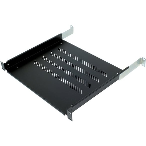 Triton 19" shelf 1U 550mm 80kg plastic black - Schwarz - 80 kg - 1U, Serverschrank Zubehör, Schwarz