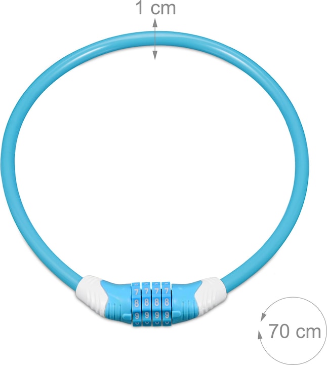 Actual product image Relaxdays Bicycle lock (70 cm)