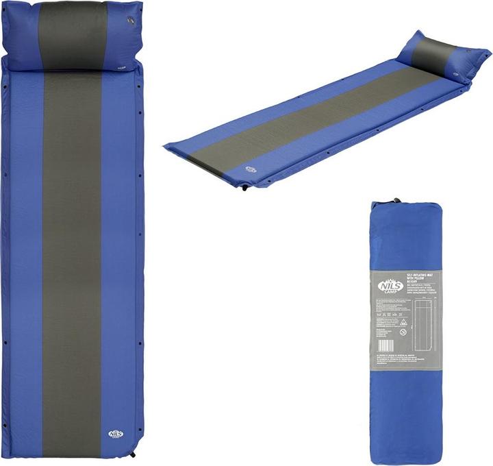 Actual product image Nils Camp Nc4349 Blue-Gray Rubber Carpet With Cushions