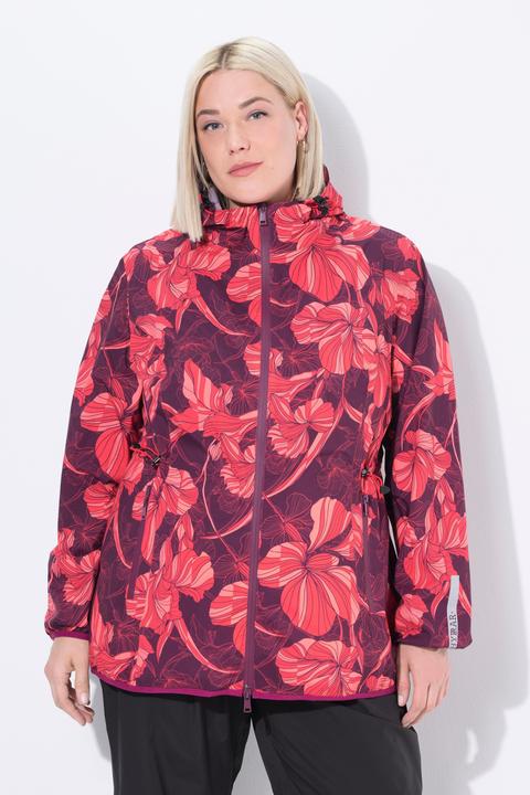 Image du produit Ulla Popken Veste de pluie à capuche, modèle imperméable, pochon pour un rangement compact (54)