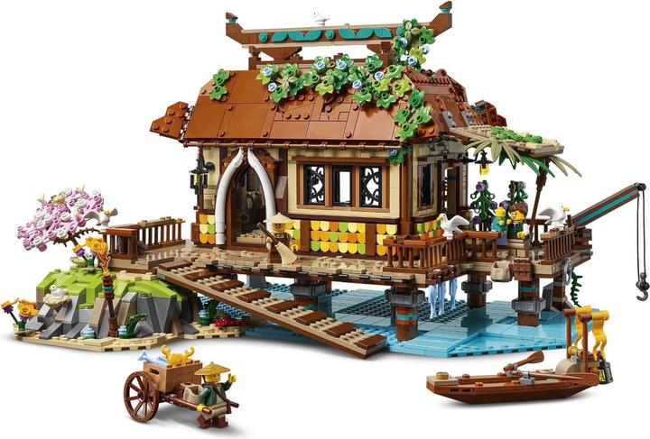 Actual product image LEGO Bricklink 910036 Pile dwelling by the sea